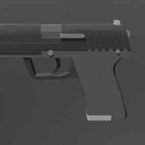 Lowpoly نموذج Usp Gun ثلاثي الأبعاد