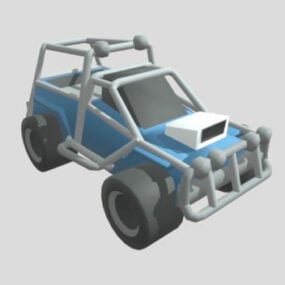 Low Poly Raider Car 3d-modell