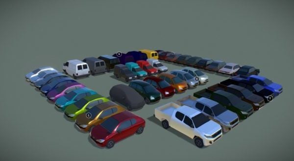 Lowpoly Cars Pack Collection Free 3d Model Obj Open3dmodel