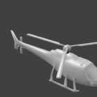 Diseño de helicóptero de baja poli