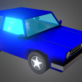 Lowpoly Model 3D samochodu włazowego
