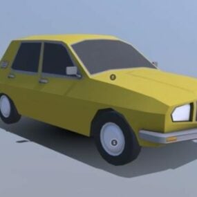 Lowpoly 3D model kolekce aut