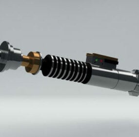 Luke Skywalker Lightsaber Sword Weapon 3d model