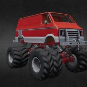 Sci-fi Monster Truck Design 3d model
