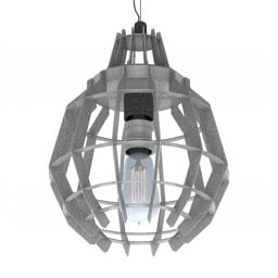 3д модель подвесного светильника Luster Light из латуни