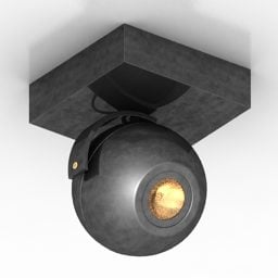 3д модель потолочного точечного светильника Luster