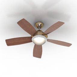 Luster Fan With Lighting 3d model