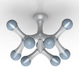 3d модель дизайну Atom Luster для стелі