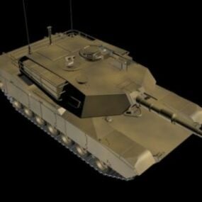 Amerikansk M1 Abrams Tank 3d-modell
