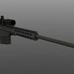 Military M107 Barrett Gun 3d model