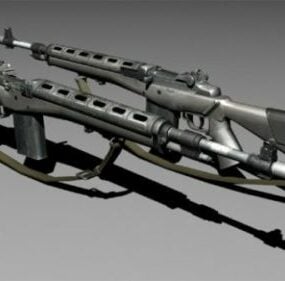 Army M14 Gun 3d model