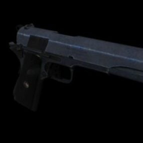 M1911枪 Rigged 3D模型