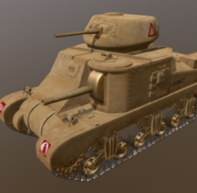 Ww1 M3 Grant Tank 3d μοντέλο