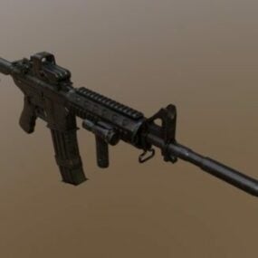 4д модель пистолета М3