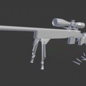 M40a3 Sniper Rifle Gun 3d model