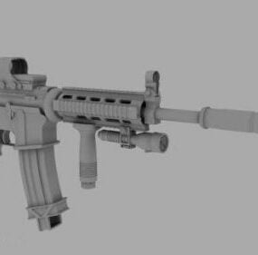 Military M4a1 Gun 3d model
