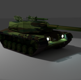 2D-Modell des amerikanischen Panzers M60a3 aus dem 3. Weltkrieg