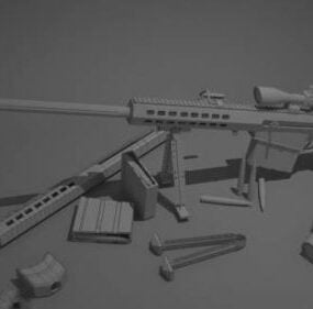 M82 Barrett Gun 3d model