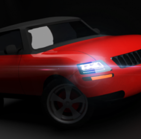 Car Concept Red Mcm 3d model