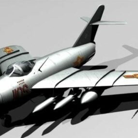 Mig15 Russia Aircraft דגם תלת מימד