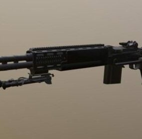 Mk14 Gun Weapon 3D-Modell