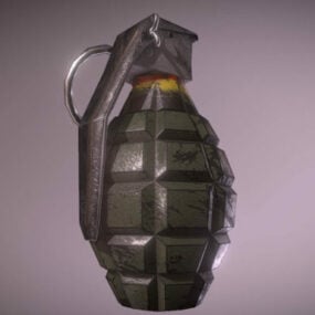 陆军手榴弹武器3d模型