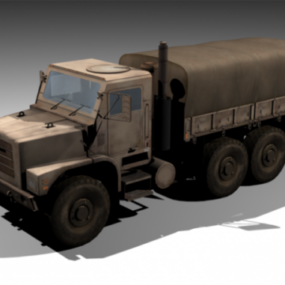 Model 3d Kendaraan Mtvr Transportasi Militer