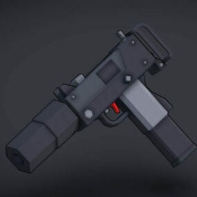 Όπλο Mac10 Sub Machine Gun 3d μοντέλο
