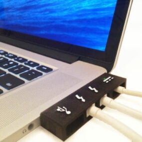Macbook Pro-verbindingsslot afdrukbaar 3D-model