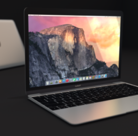 Apple Macbook Pro 12 inch 2015 mẫu 3d