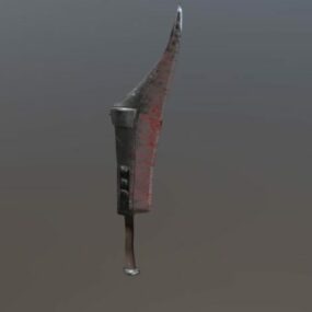 Saw Sword Vintage Weapon 3d model