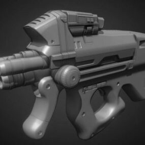 Military Machine Gun Design 3d model