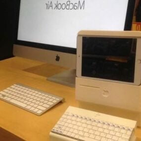 3D model klávesnice Apple Mini Dock pro tisk