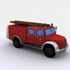 Firetrucks 1950s Design 3d model