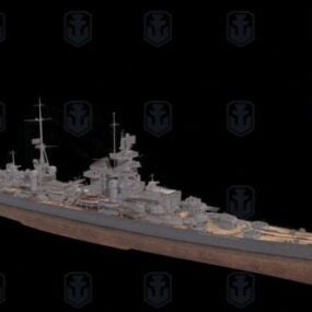 美因茨战列巡洋舰3d模型