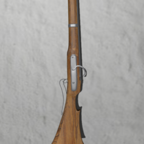 Gun Matchlock Weapon 3d model