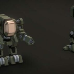 Attack Mech Bot Weapon 3d μοντέλο