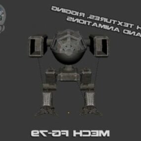 Rustic Spy Bot Futuristic Robot 3d model
