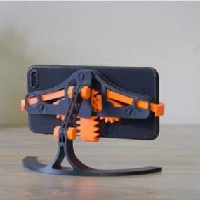 Mechanische telefoonstandaard Afdrukbaar 3D-model