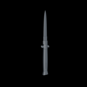 Mechanical Knife Weapon 3d model
