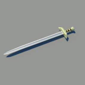 Keskiaikainen miekkasuunnittelu 3D-malli