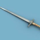 Diseño de arma de espada medieval