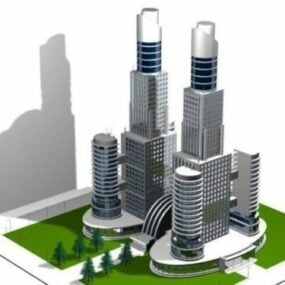 City Building Mega Trade Center 3d model