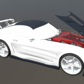 Model 3D samochodu Mercedes Benz Amg Gt-s