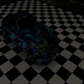 3d модель автомобіля Mercedes Benz SLS