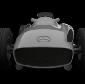Mercedes Benz Silver Arrow Car Concept 3D-malli