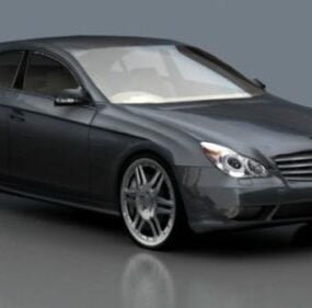 Siyah Boya Mercedes Cls Araba 3d modeli