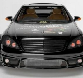Mercedes Car Rocket Model Concept 3d model