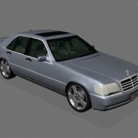 Vintage Mercedes Sel 600 auto 3D-model