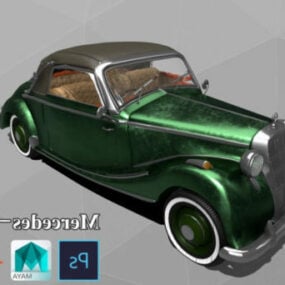 Vintage auto Mercedes Benz 170s 3D-model